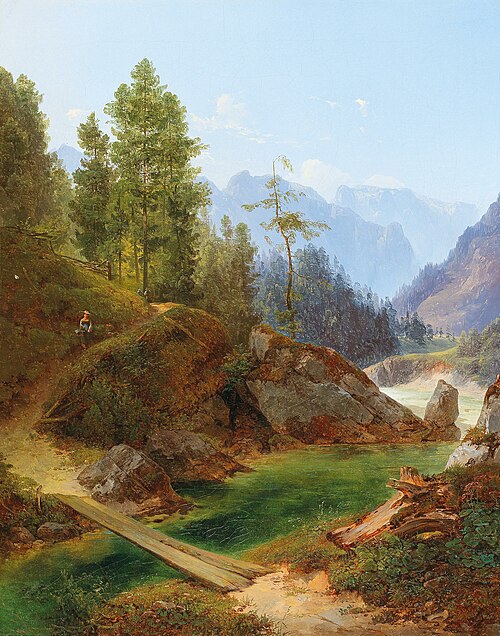A View of the High Alps near Weichselboden in Styria, 1845, Anton Hansch