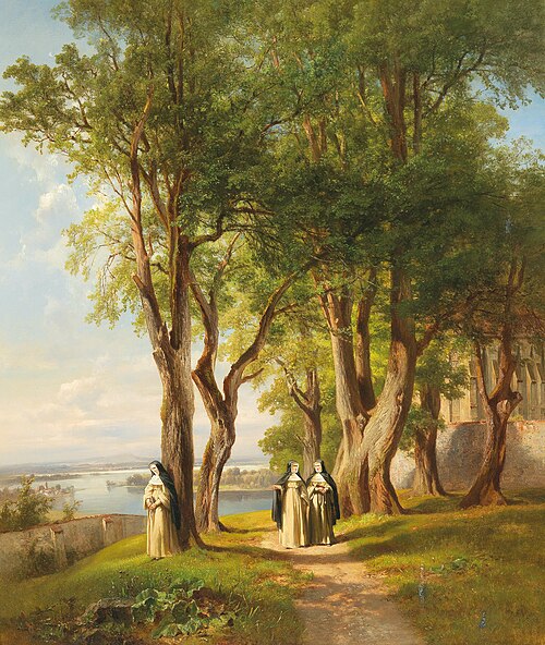 In the Nunnery Garden, 1876, Anton Hansch
