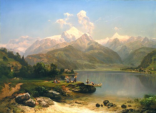 Der Zeller See, 1852, Anton Hansch