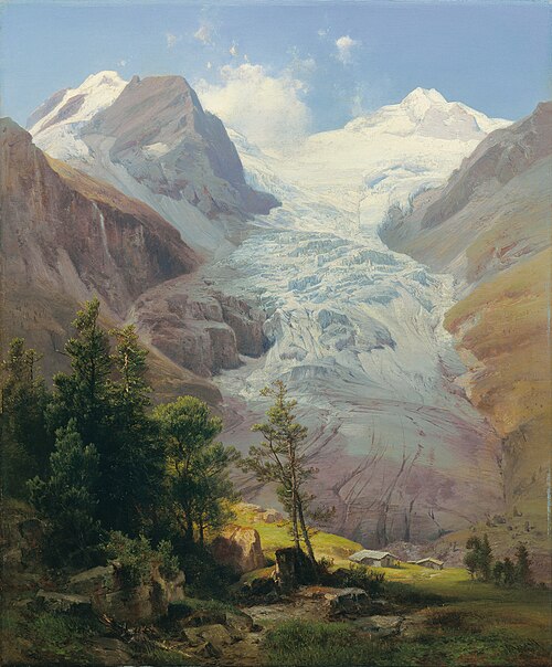 Der Palügletscher, 1857, Anton Hansch