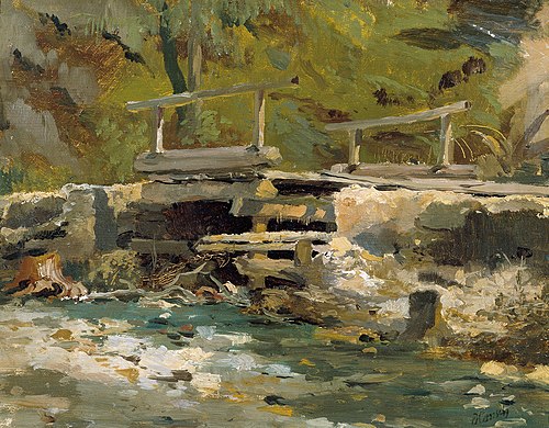 Bachbrücke, , Anton Hansch