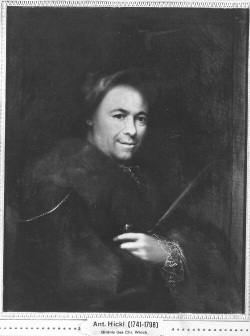 Der kurbayerische Hofmaler Thomas Christian Winck, 1781, Karl Anton Hickel