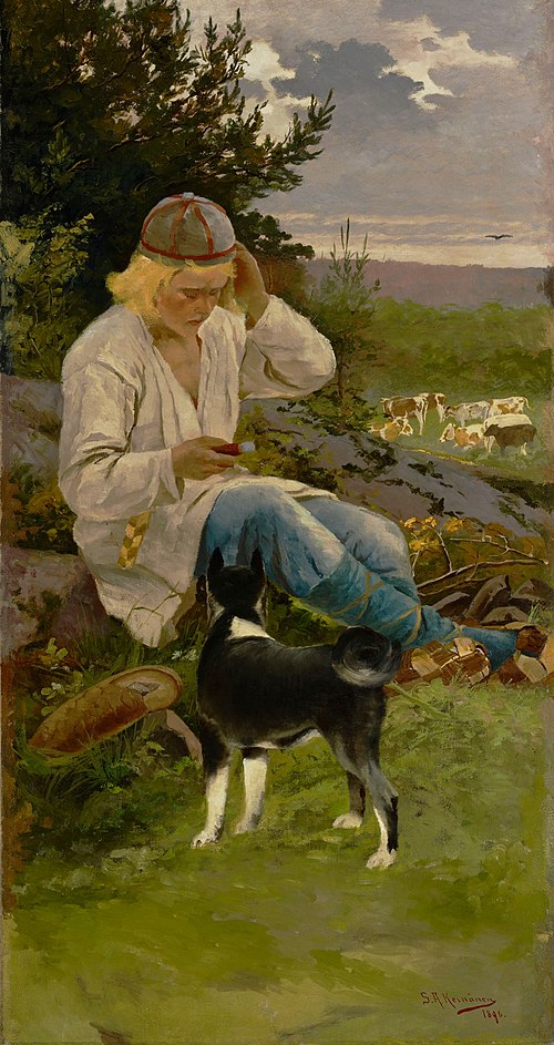 Kullervo with His Herds, 1896, Sigfrid Keinänen