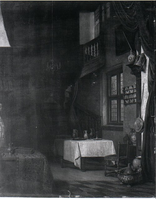 Taverne uit de XVIIe eeuw. Herinnering aan de Internationale Koloniale en Uitvoerhandel tentoonstell, 1889, David van der Kellen
