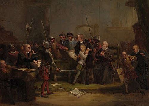 Anno 1568. Filips Willem wordt uit de hogeschool te Leuven ontvoerd, 1850, David van der Kellen