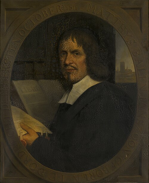 Portret van Matthijs Balen Jansz., , David van der Kellen