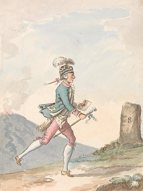 A Running Postillion, , David Allan