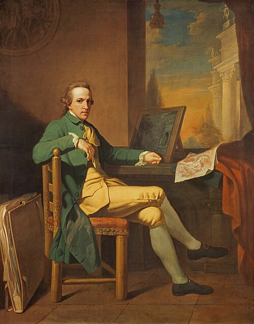 David Allan (1744–1796), Artist (self portrait), 1770, David Allan