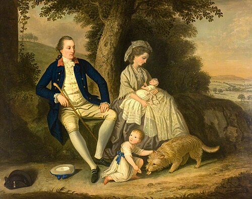 Charles Watson, Esq. (1740–1804) and His Wife, Margaret Carnegie (1756–1793), with Two of Their Chil, 1782, David Allan