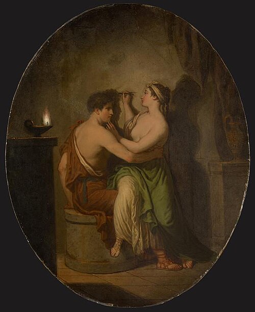 The Origin of Painting ('The Maid of Corinth'), 1775, David Allan