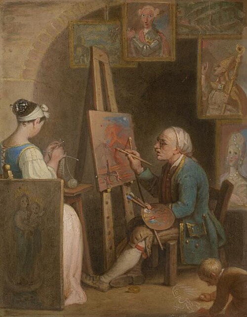 The Uncultivated Genius, 1775, David Allan