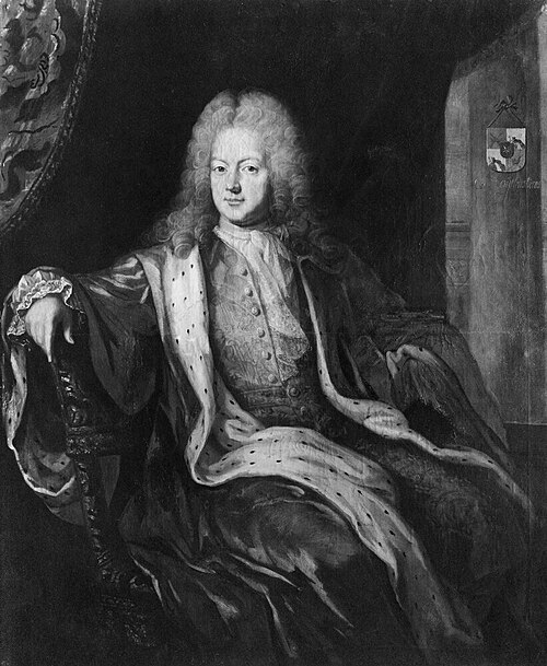 Carl Gyllenstierna of Steninge (1649-1723), count, councillor, supreme chamberlain, crown equerry, m, , Kaspar Kenckel