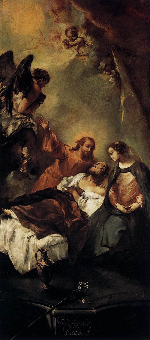 Death of Saint Joseph, 1737, Giovanni Antonio Guardi