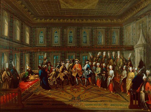 An Audience of a European Ambassador with the Grand Vizir, 1740, Giovanni Antonio Guardi