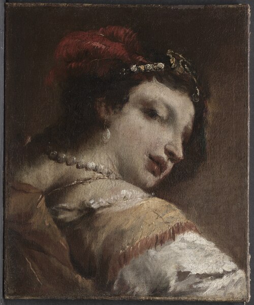Head of a Woman, 1739, Giovanni Antonio Guardi
