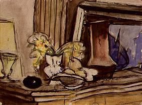 Stilleben auf einer Truhe, 1908, Anton Kerschbaumer
