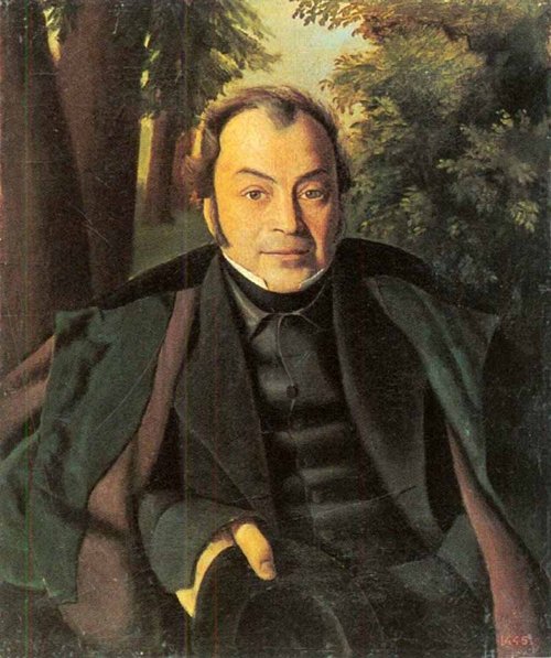 Portrait of I. V. Bobylev, 1847, Mikhaïl Spiridonovich Erassi