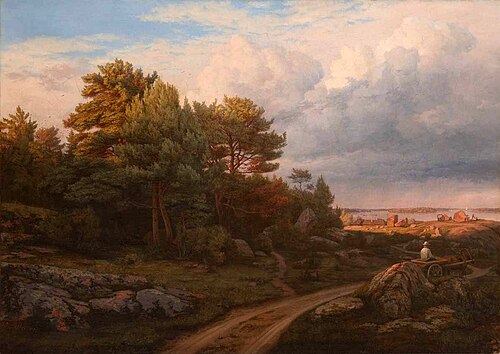 View near Vyborg, 1850, Mikhaïl Spiridonovich Erassi