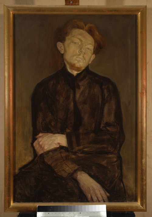 Portrait of Wacław Borowski, 1910, Léopold Gottlieb