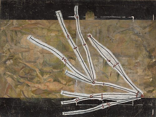 Network of Stoppages, 1914, Marcel Duchamp