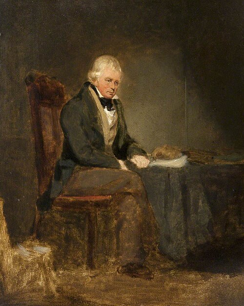 Sir Walter Scott Seated at a Table, 1826, John Prescott Knight