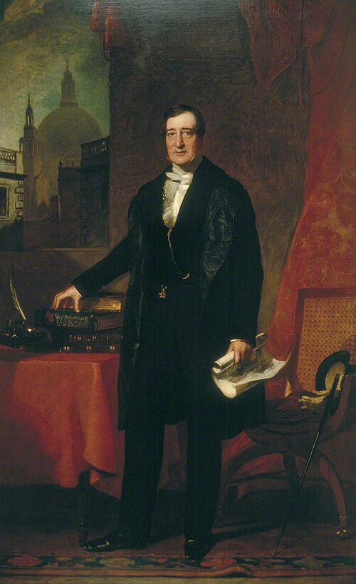 James Bentley (1785–1890), Treasurer of St Bartholomew's Hospital, 1848, John Prescott Knight