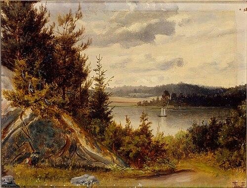 Wooded Waterfront Landscape, , Johan Knutson