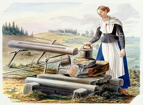 Nainen kaivolla, , Johan Knutson