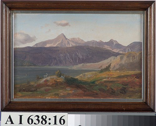 Alpine Landscape from Bavaria, 1873, Johan Knutson