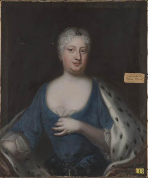 Sofia Charlotta Karolina, 1678-1749, prinsessa av Hessen-Kassel hertiginna av Meckle, 1717, David Kock