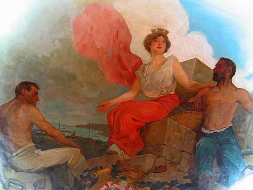 Alegoría de Cartagena, 1907, Inocencio Medina Vera