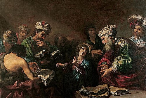 Jésus parmi les docteurs, 1623, Claude Vignon