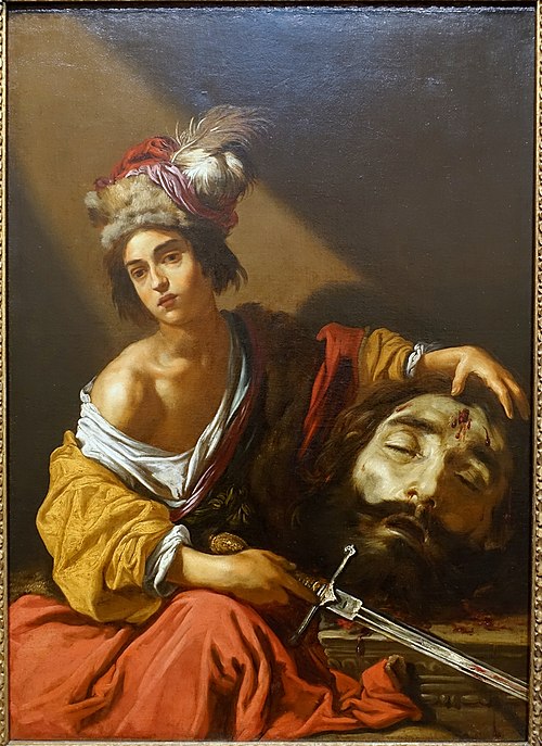 David with the Head of Goliath, 1622, Claude Vignon