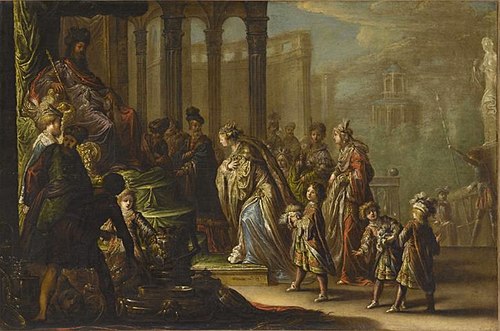 Salomon et la reine de Saba, 1624, Claude Vignon