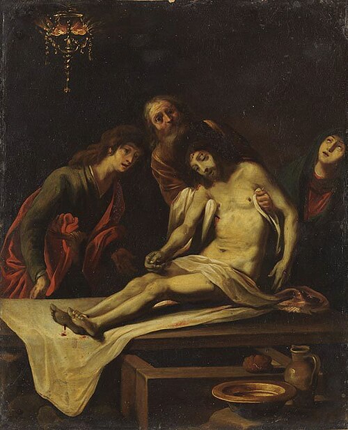 Grablegung Christi, , Claude Vignon