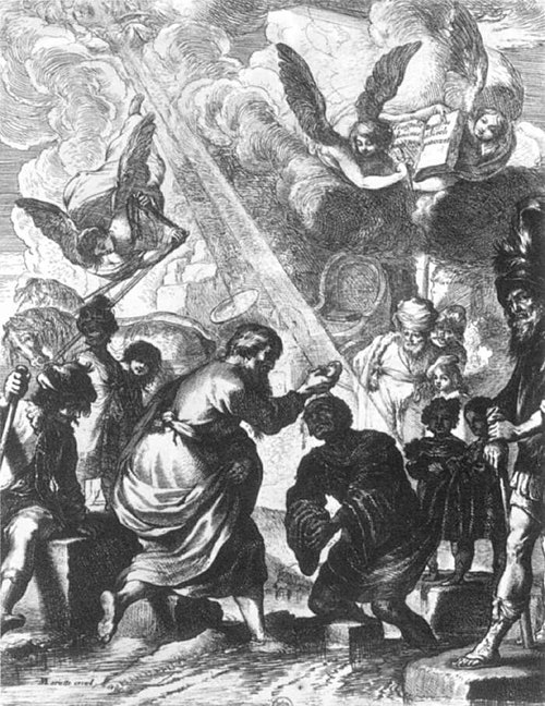 Le Baptême de l'eunuque de la reine Candace, 1638, Claude Vignon