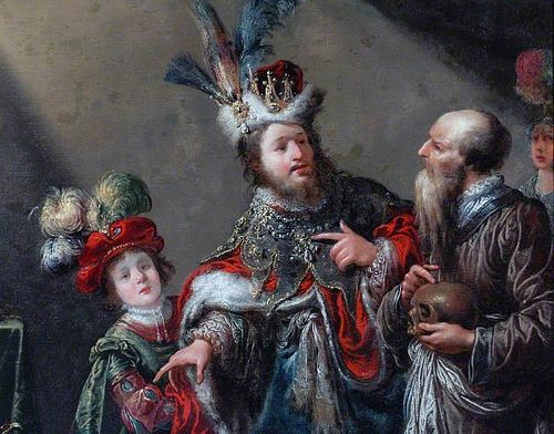 Croesus and Solon, 1625, Claude Vignon