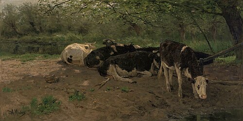 Kühe im Schatten, 1871, Anton Mauve