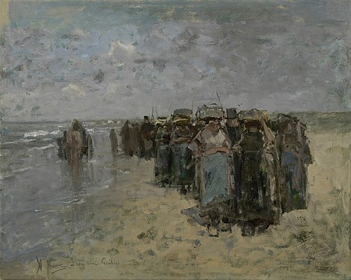 Fish market, 1884, Anton Mauve