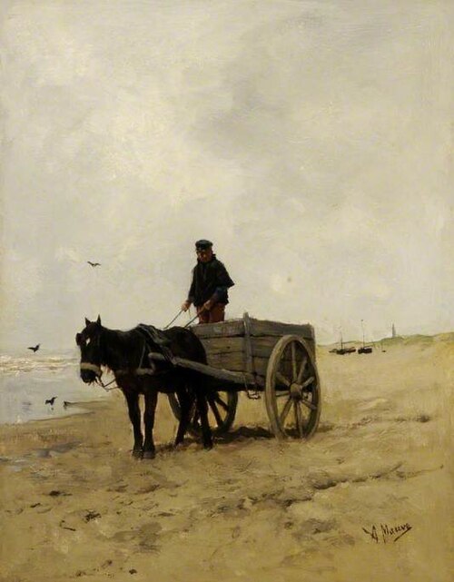 On the Sea Shore, 1870, Anton Mauve