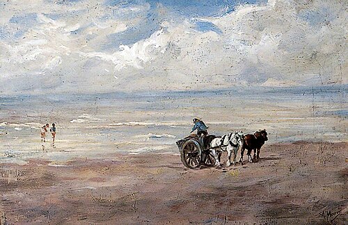 On the Beach, 1870, Anton Mauve
