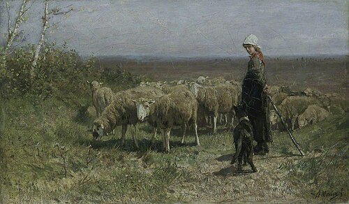 Shepherdess, , Anton Mauve