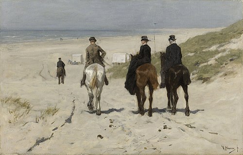 Chevauchée matinale sur la plage, 1876, Anton Mauve