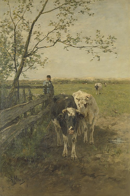 Le Coin de la traite, 1879, Anton Mauve