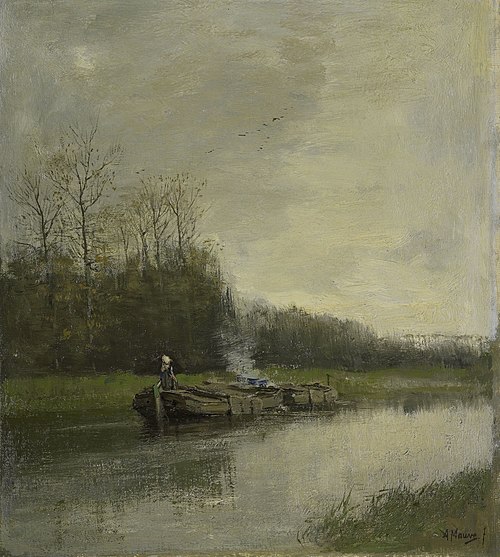Towing canal., 1874, Anton Mauve