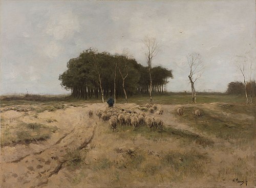 On the Heath near Laren, 1887, Anton Mauve