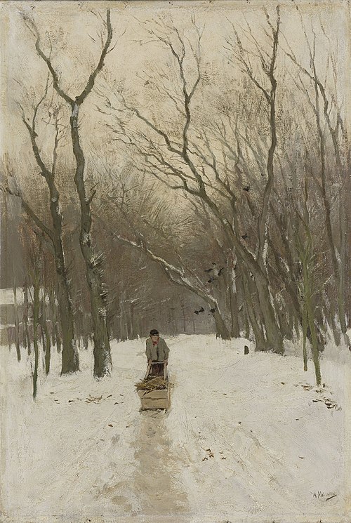 Hiver dans le bois de Scheveningen, 1880, Anton Mauve