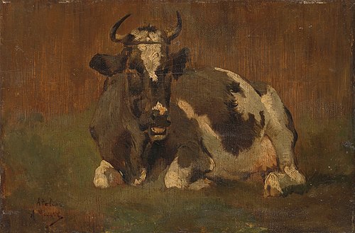 Lying Cow, 1874, Anton Mauve