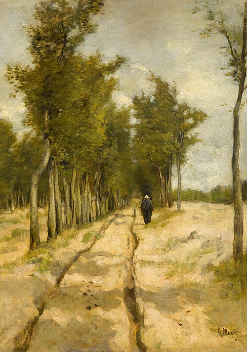 The Torenlaan at Laren., 1886, Anton Mauve