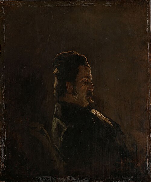 portrait de Pieter Frederik van Os, peintre, 1855, Anton Mauve